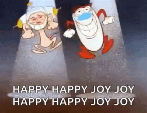 happy happy joy joy gif